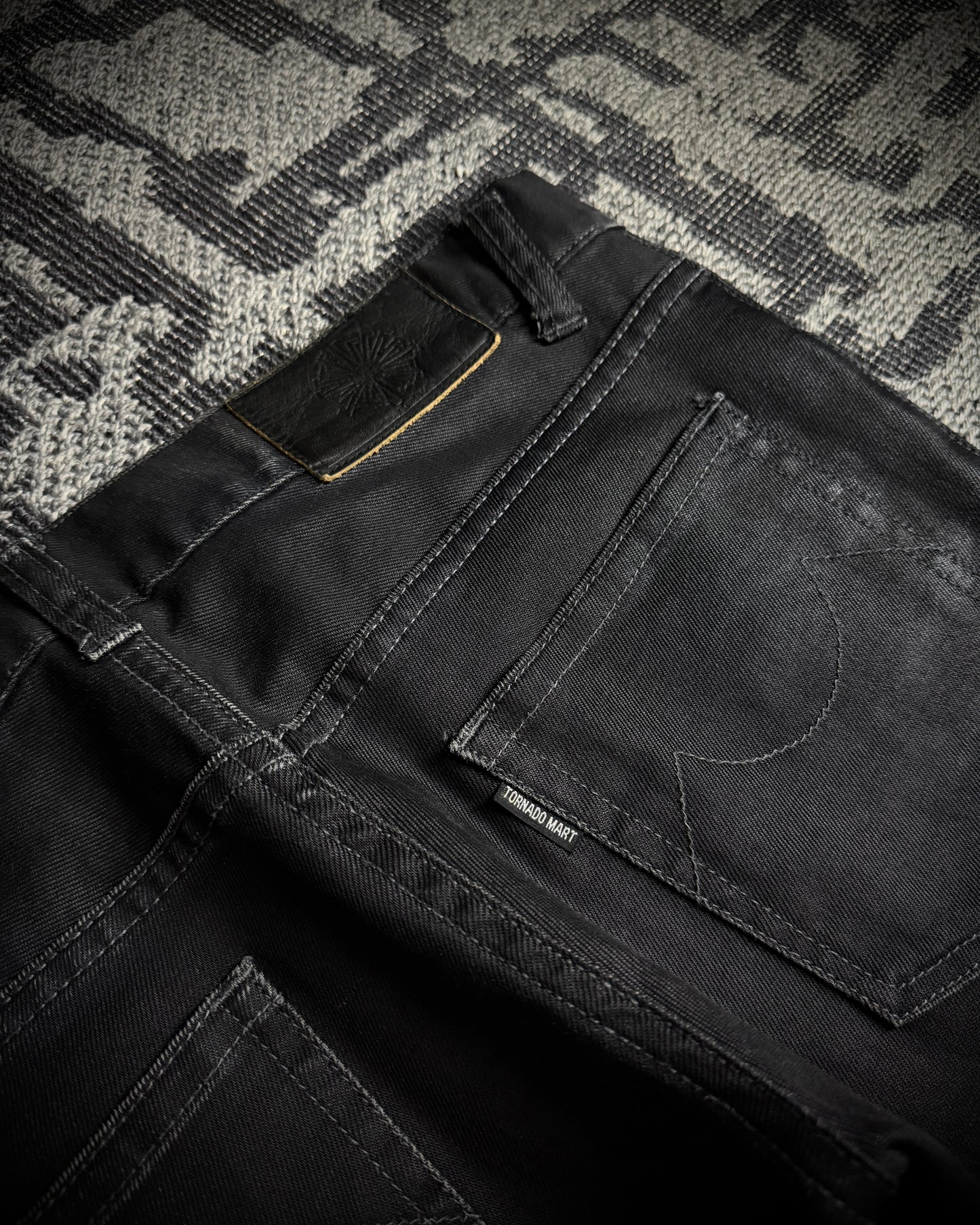 Tornado Mart Coated Twill Bootcut Pants