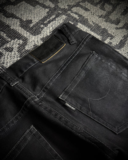 Tornado Mart Coated Twill Bootcut Pants