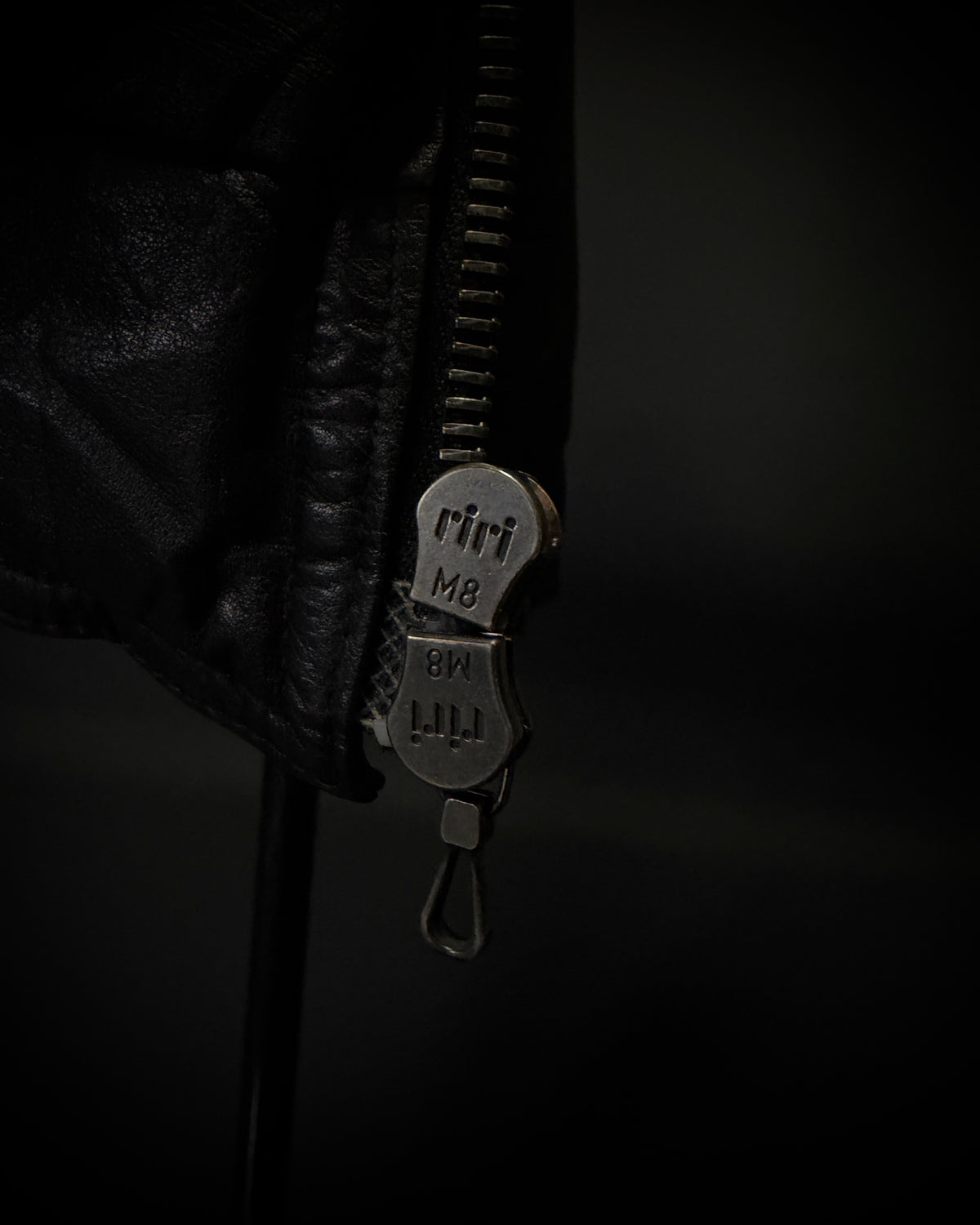 SHELLAC Fur Collar Puffer Leather Jacket