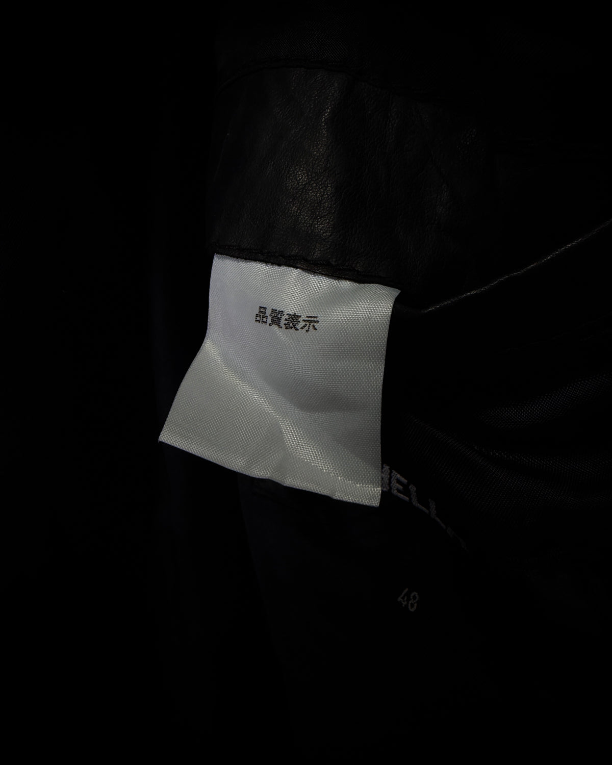SHELLAC Fur Collar Puffer Leather Jacket