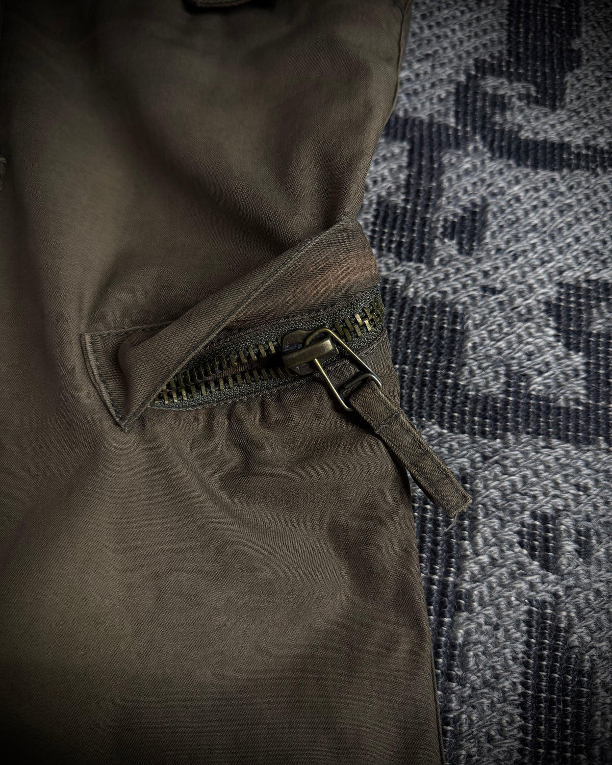 GOA Brown Olive Flared Cargo Pants