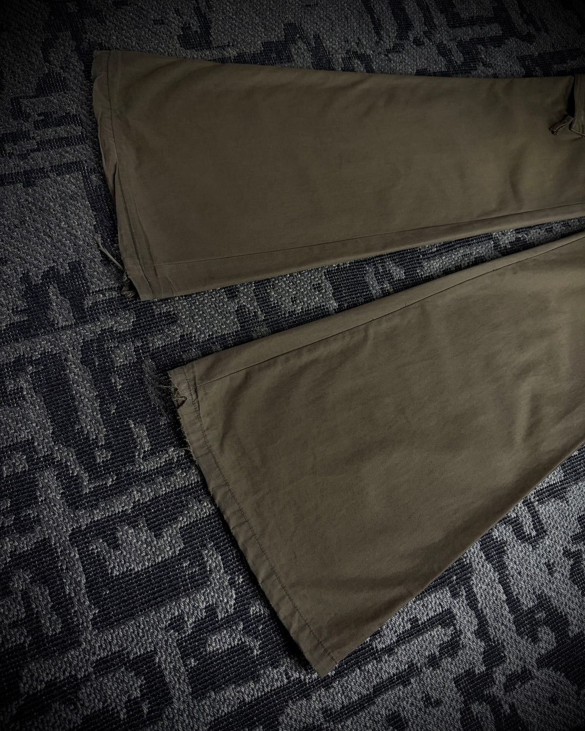 GOA Brown Olive Flared Cargo Pants