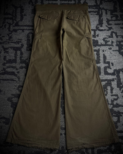 GOA Brown Olive Flared Cargo Pants