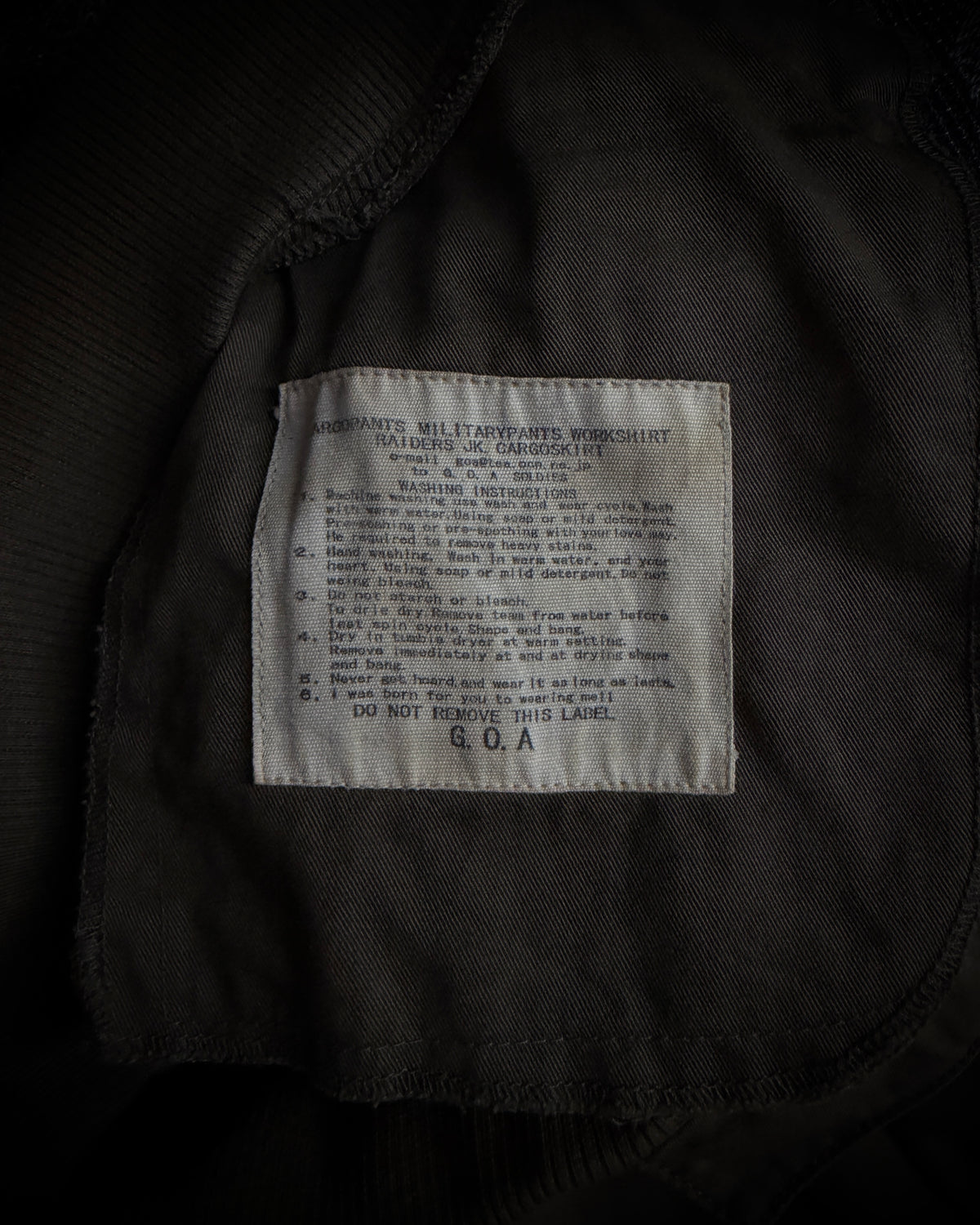 GOA Brown Olive Flared Cargo Pants