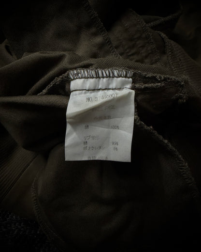 GOA Brown Olive Flared Cargo Pants