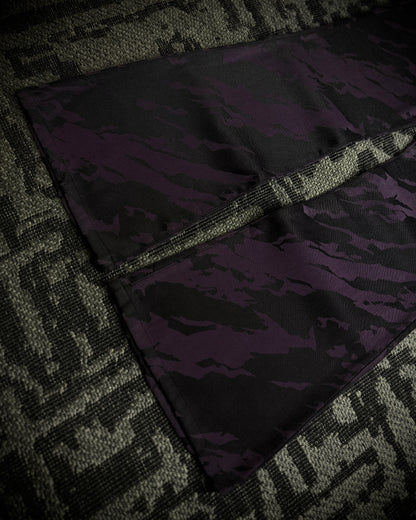 Tornado Mart Purple Black Abstract Camo Flared Pants