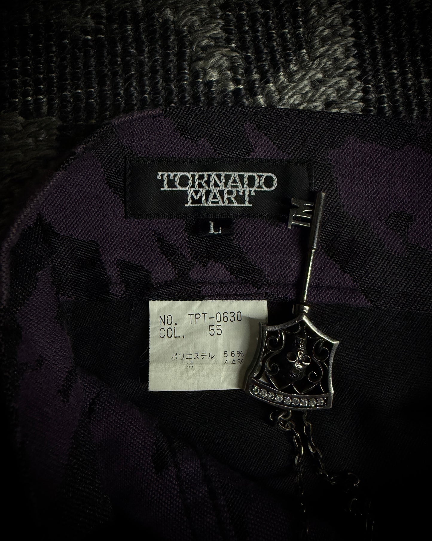 Tornado Mart Purple Black Abstract Camo Flared Pants