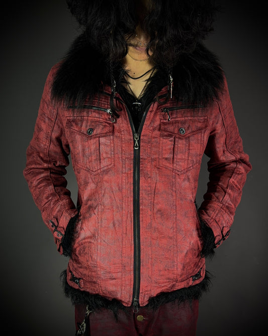In the attic Faux Fur Coated Jacket
