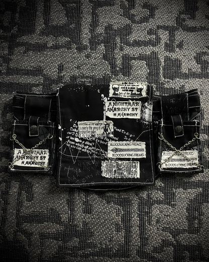 H.Naoto H.Anarchyism for PLUS Gothic Punk Belt Bag