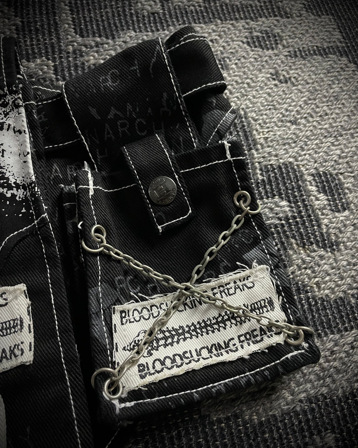 H.Naoto H.Anarchyism for PLUS Gothic Punk Belt Bag