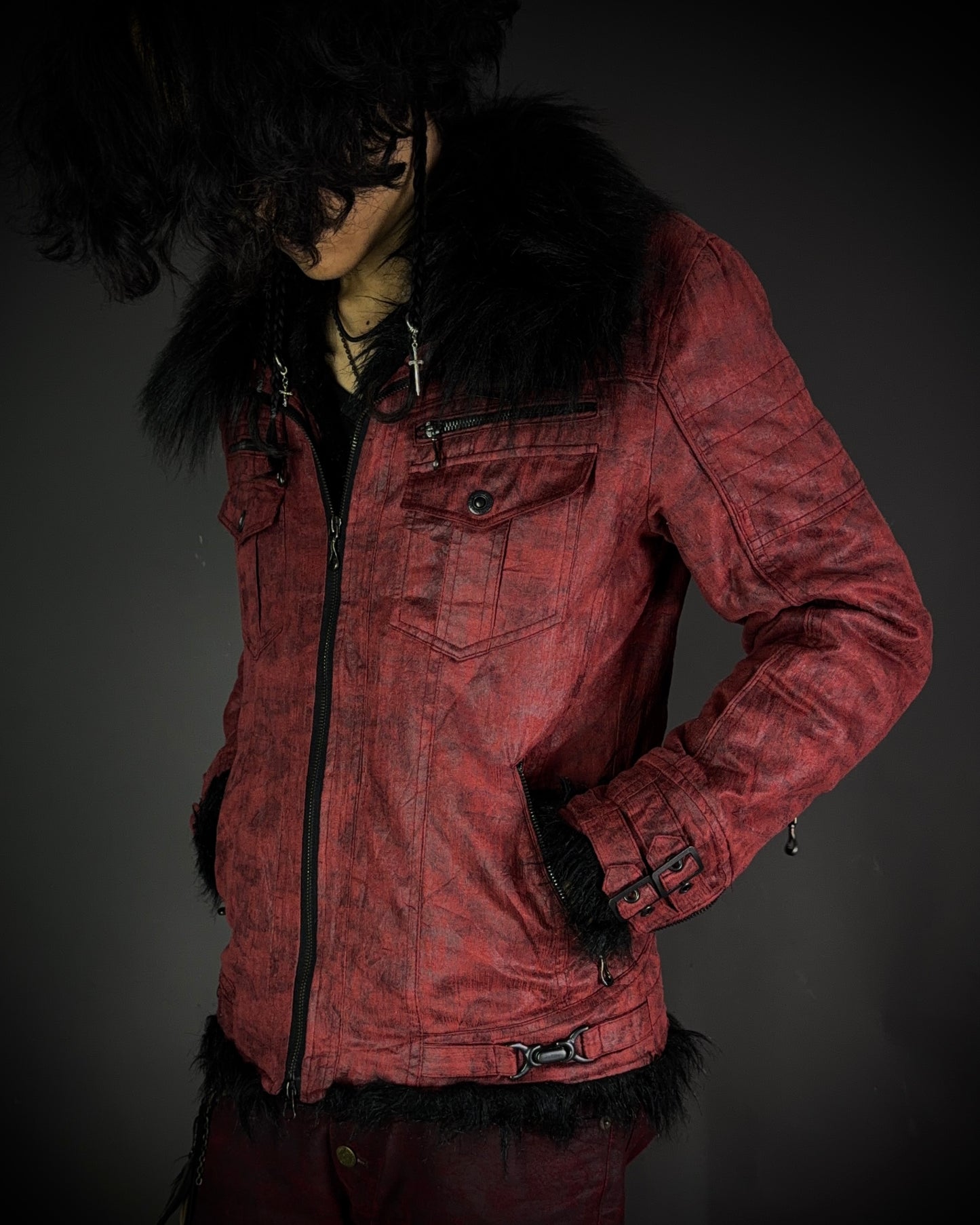 In the attic Faux Fur Coated Jacket