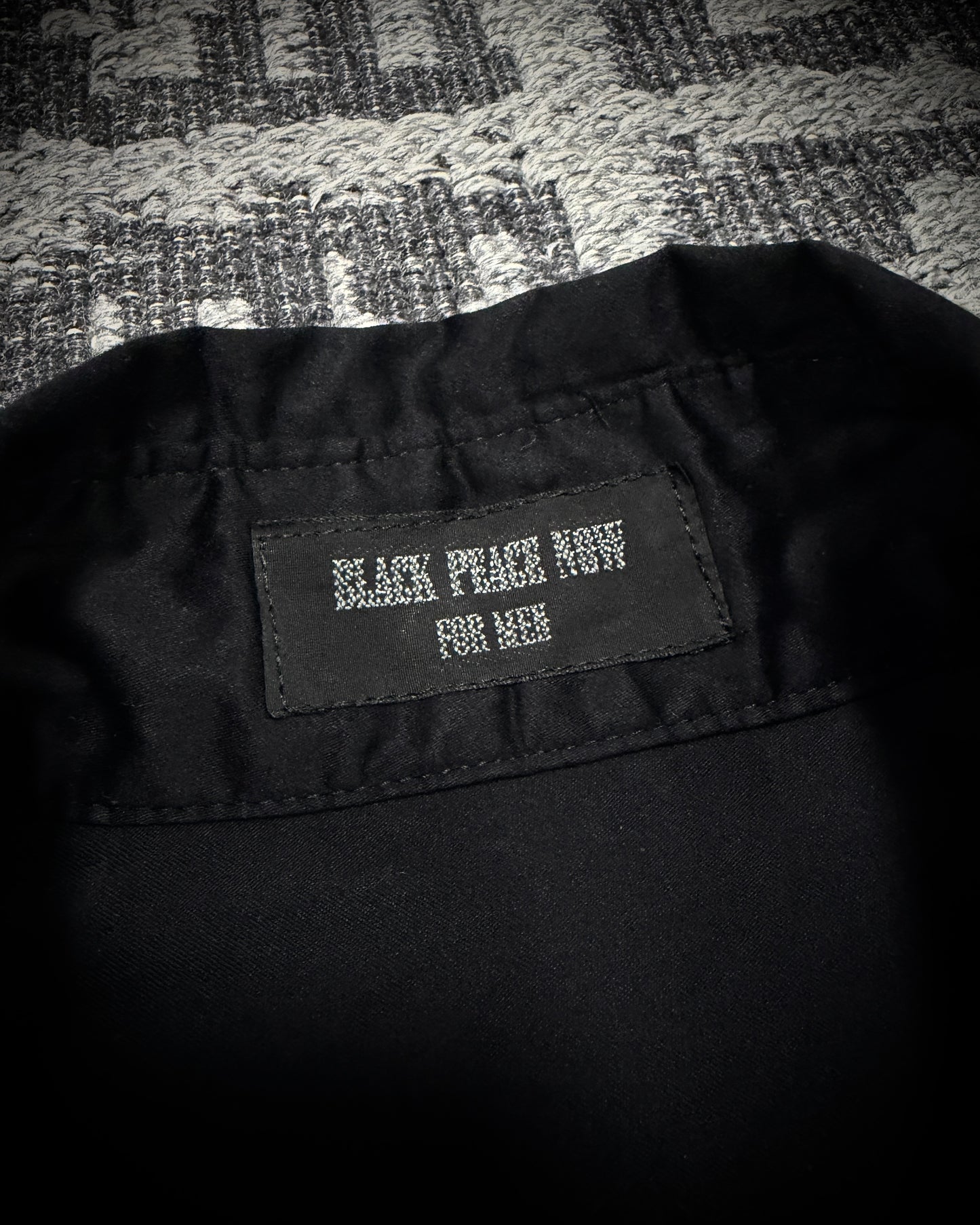 Black Peace Now Asymmetrical Lace-Up Shirt
