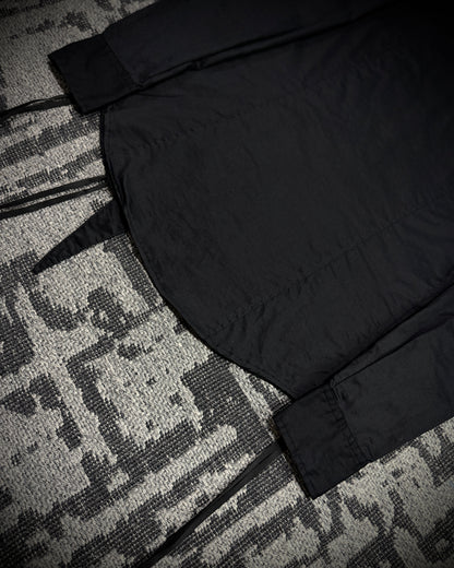 Black Peace Now Asymmetrical Lace-Up Shirt