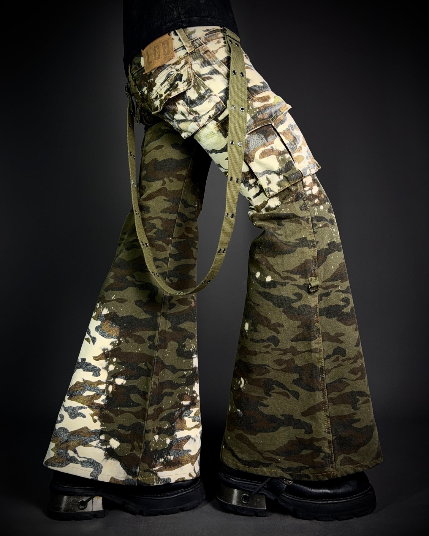 LGB Tactical Camo Bell Flared Pants