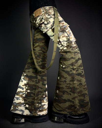 LGB Tactical Camo Bell Flared Pants
