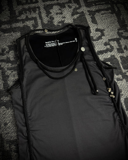 Bajra Asymmetrical Rope Detail Tank Top