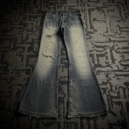 Tornado Mart Worn Out Flared Jeans