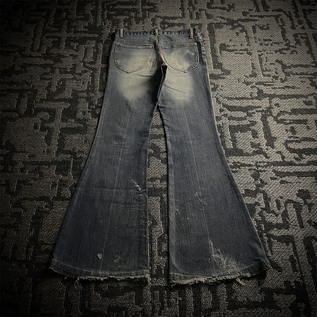 Tornado Mart Worn Out Flared Jeans
