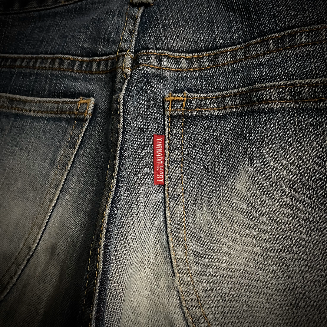 Tornado Mart Worn Out Flared Jeans