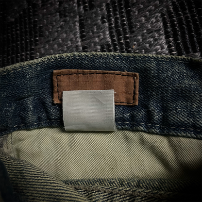 Tornado Mart Patch Work Distressed Biker Jeans