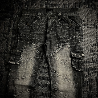 Lowbox Multi Pocket Flared Jeans