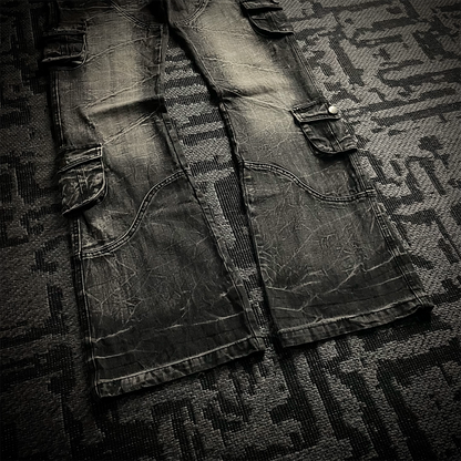 Lowbox Multi Pocket Flared Jeans