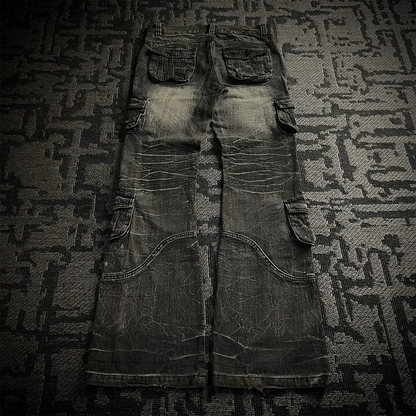 Lowbox Multi Pocket Flared Jeans