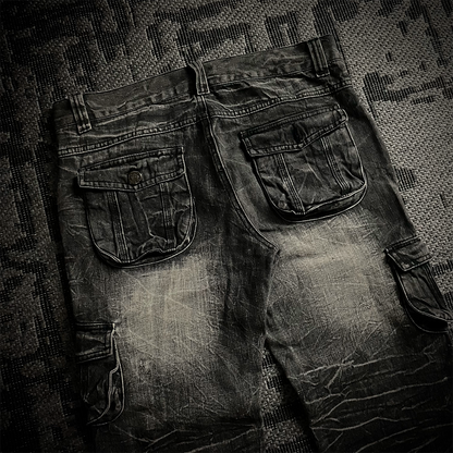 Lowbox Multi Pocket Flared Jeans