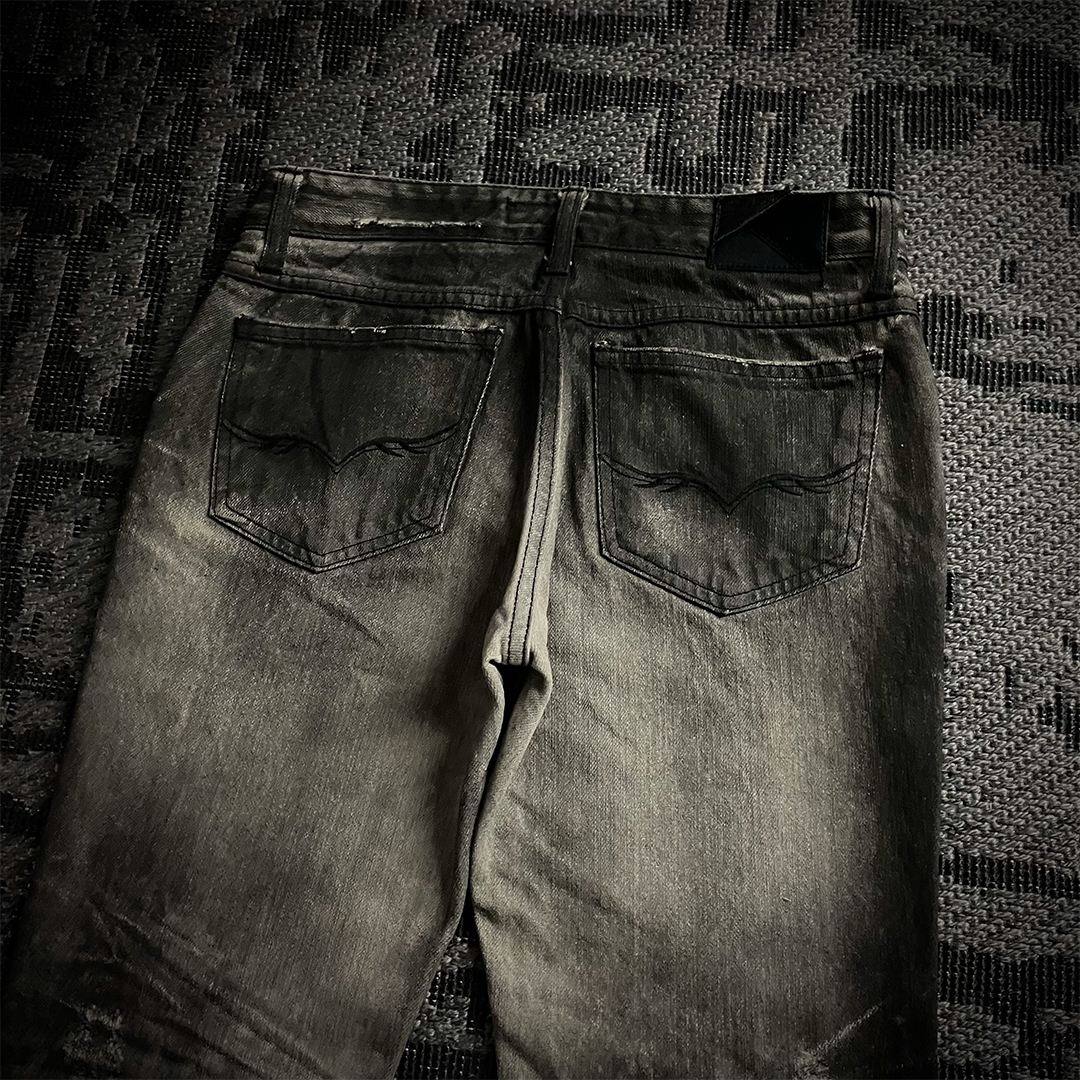 Fuga Whiskered Flared Jeans