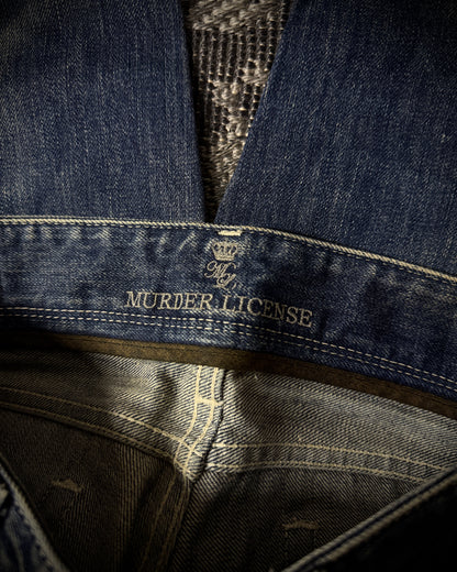 Murder License Whiskered Boot Cut Jeans