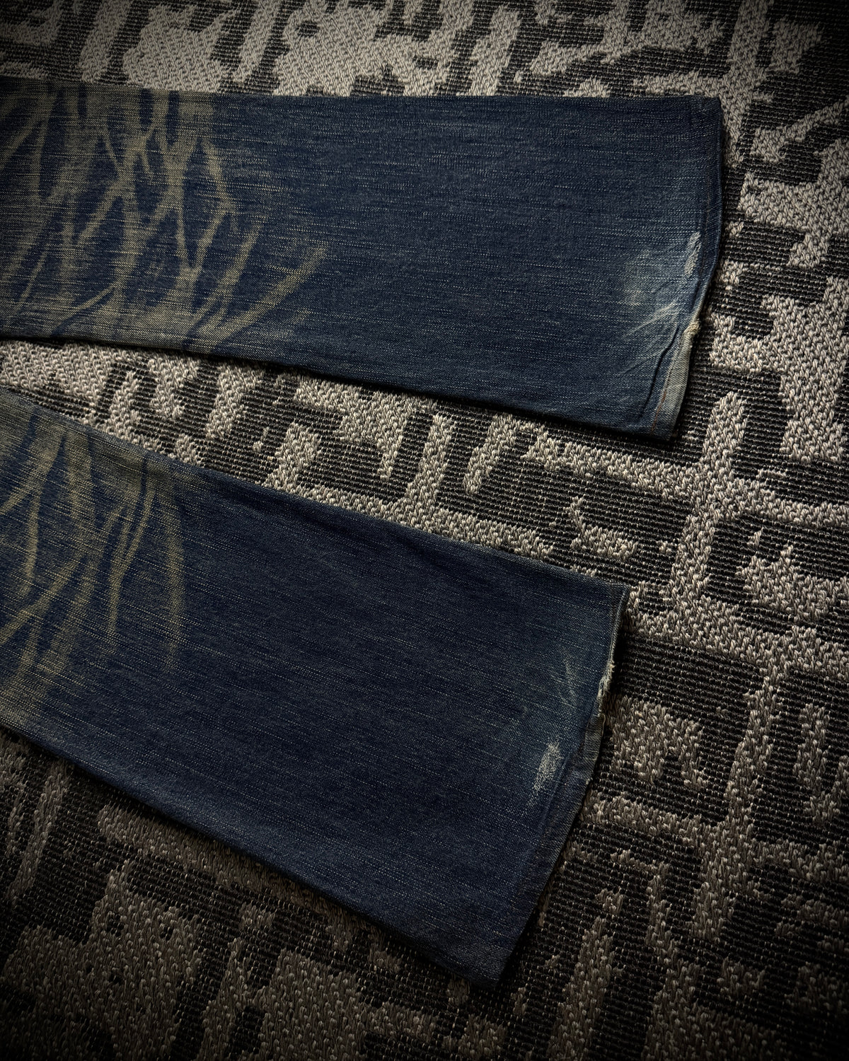 The Murder License Mud Wash Destroyed Studded Flared Jeans