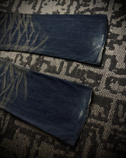 The Murder License Mud Wash Destroyed Studded Flared Jeans