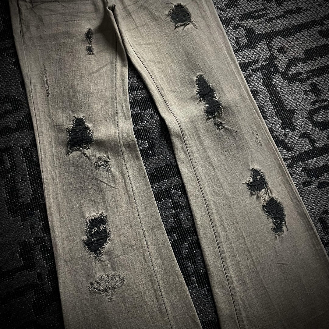 Agate label Worn Out Distressed Flared Jeans