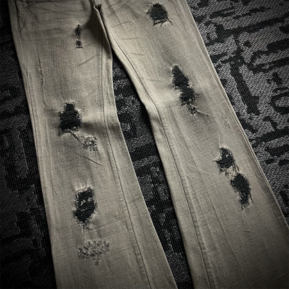 Agate label Worn Out Distressed Flared Jeans
