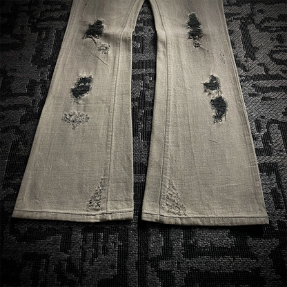 Agate label Worn Out Distressed Flared Jeans