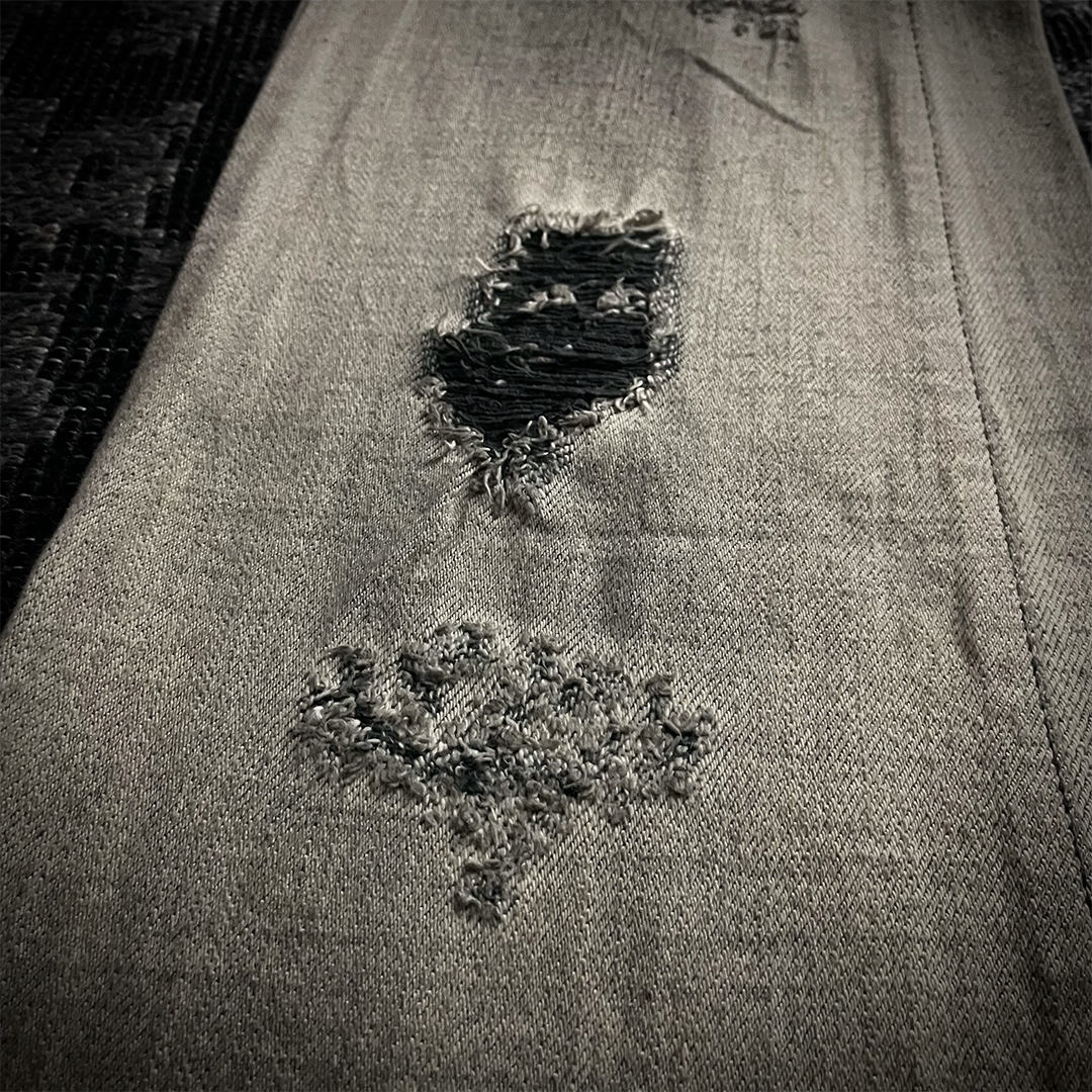 Agate label Worn Out Distressed Flared Jeans