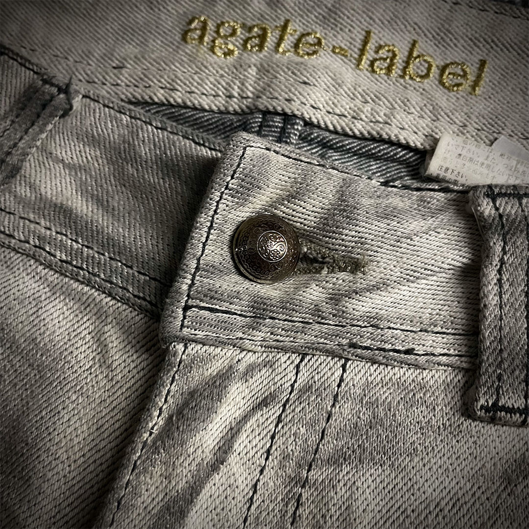Agate label Worn Out Distressed Flared Jeans