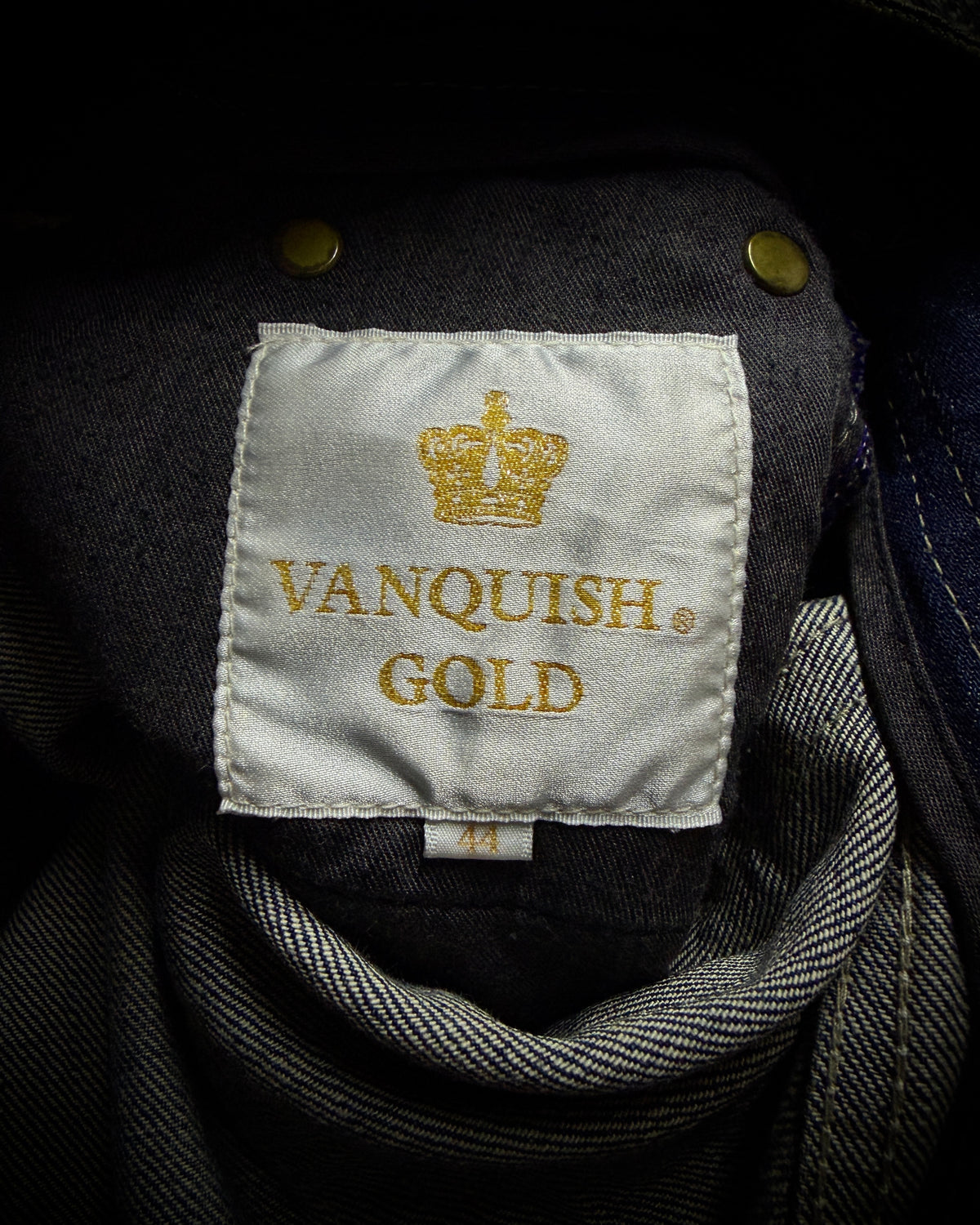 Vanquish Gold Destroyed Flared Jeans
