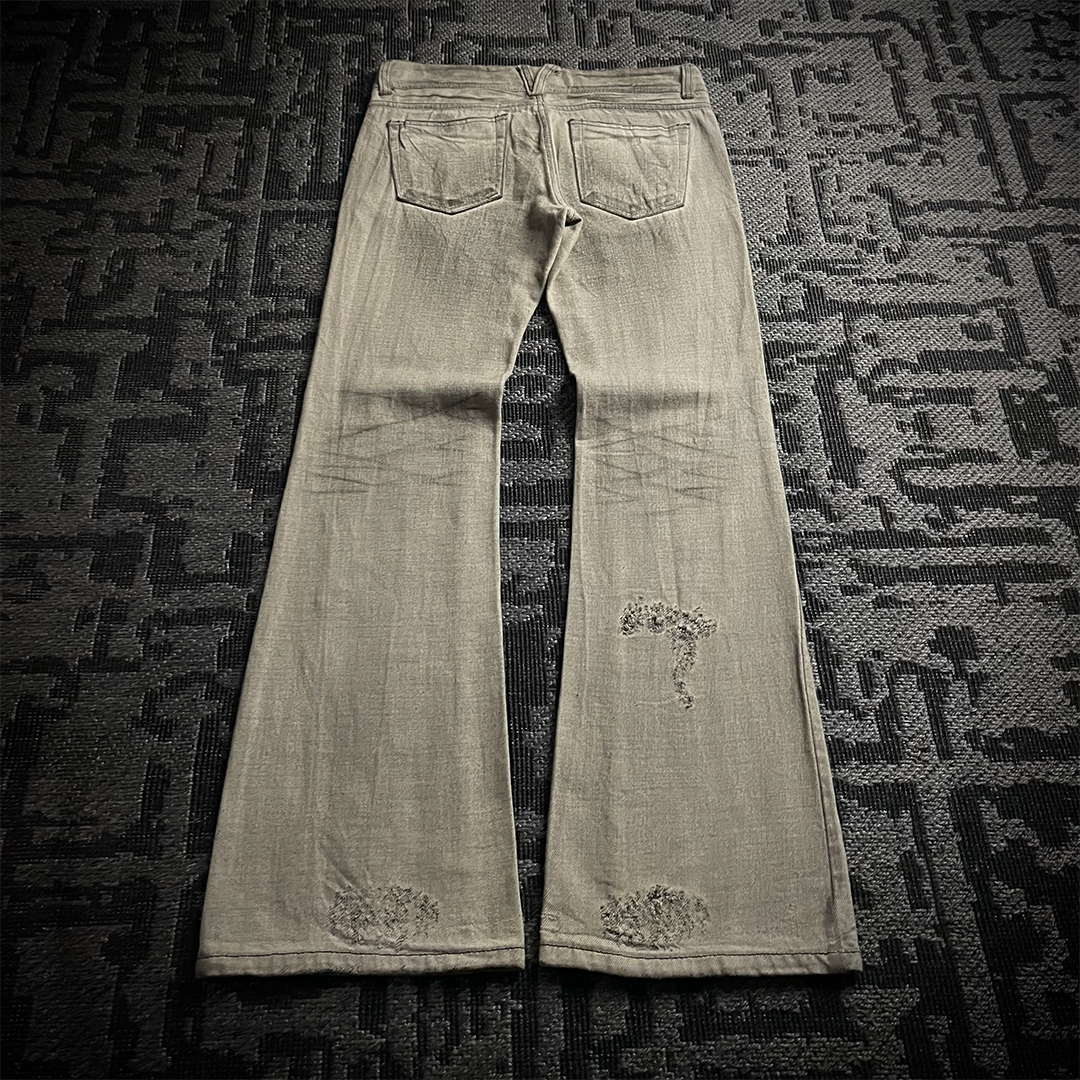 Agate label Worn Out Distressed Flared Jeans
