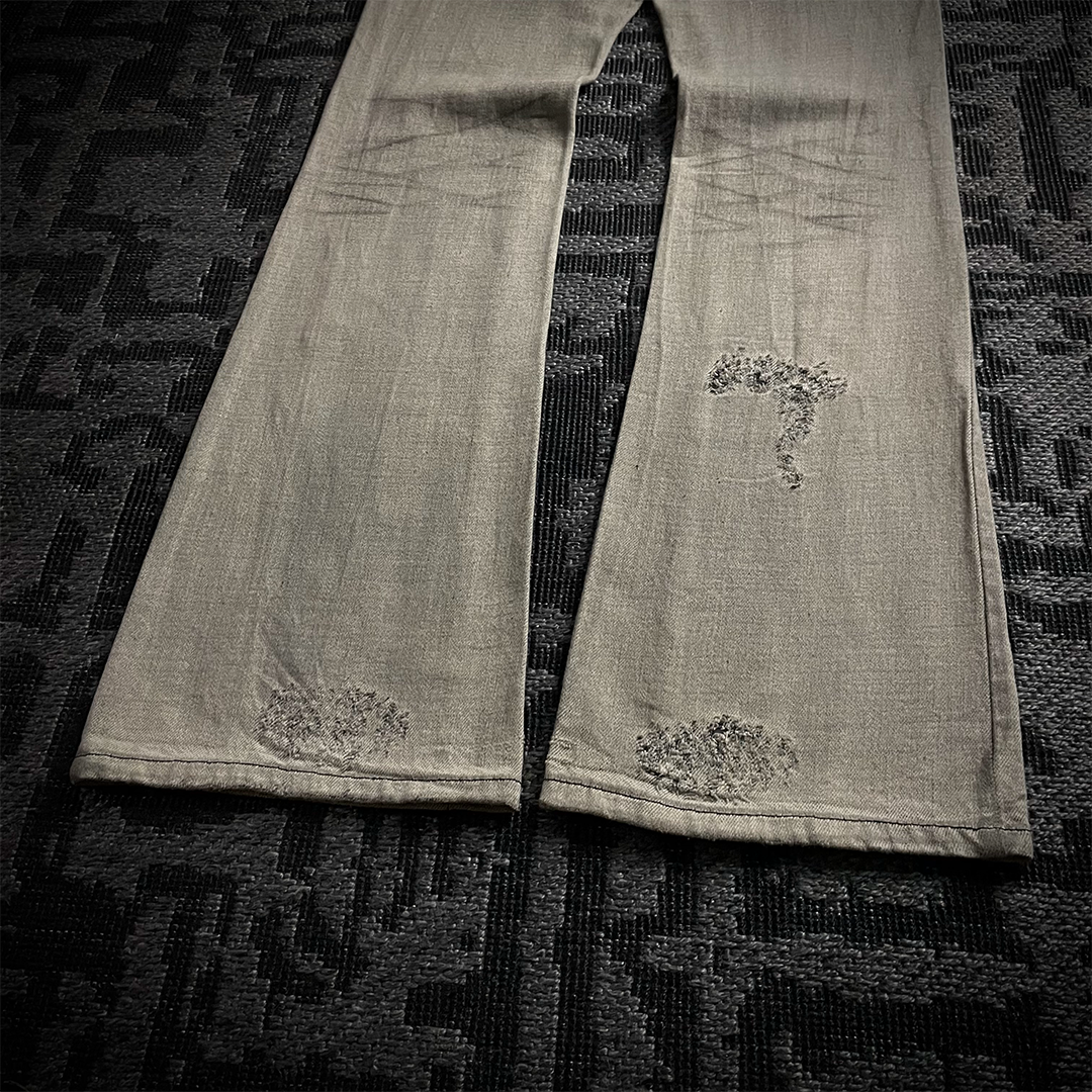 Agate label Worn Out Distressed Flared Jeans