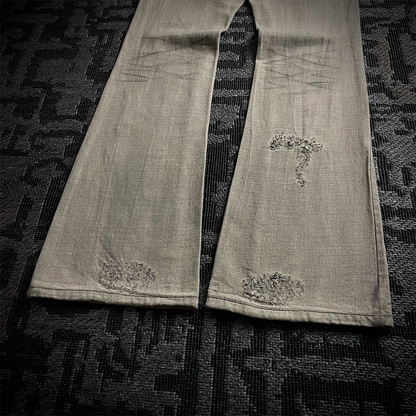 Agate label Worn Out Distressed Flared Jeans