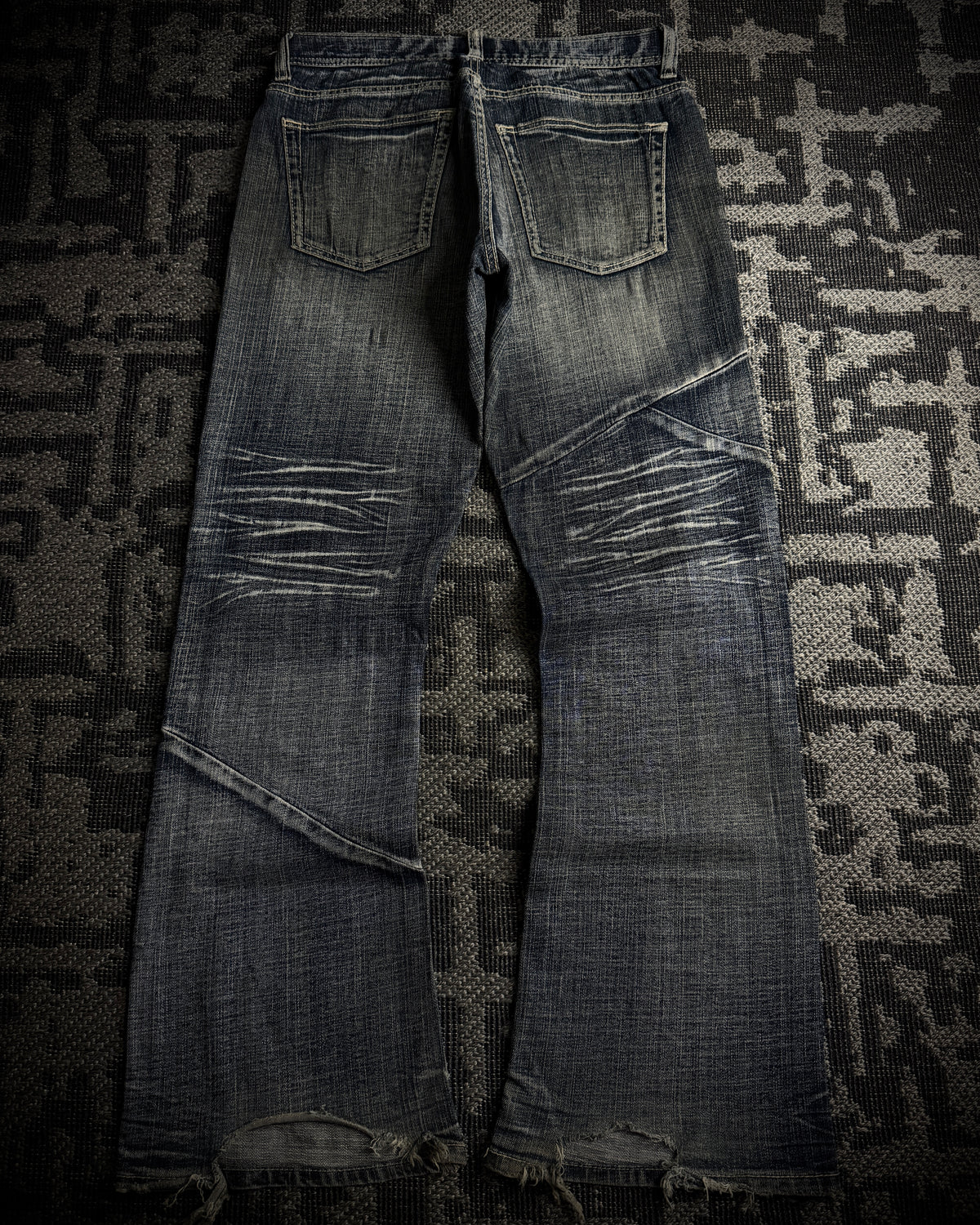 Daily Topics Panelled Distressed Flared Jeans