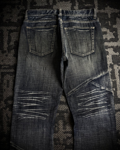 Daily Topics Panelled Distressed Flared Jeans