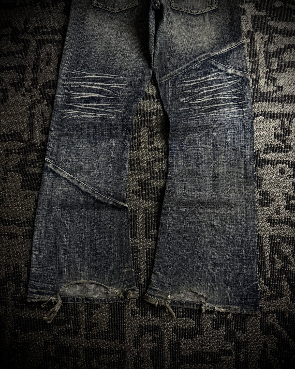 Daily Topics Panelled Distressed Flared Jeans