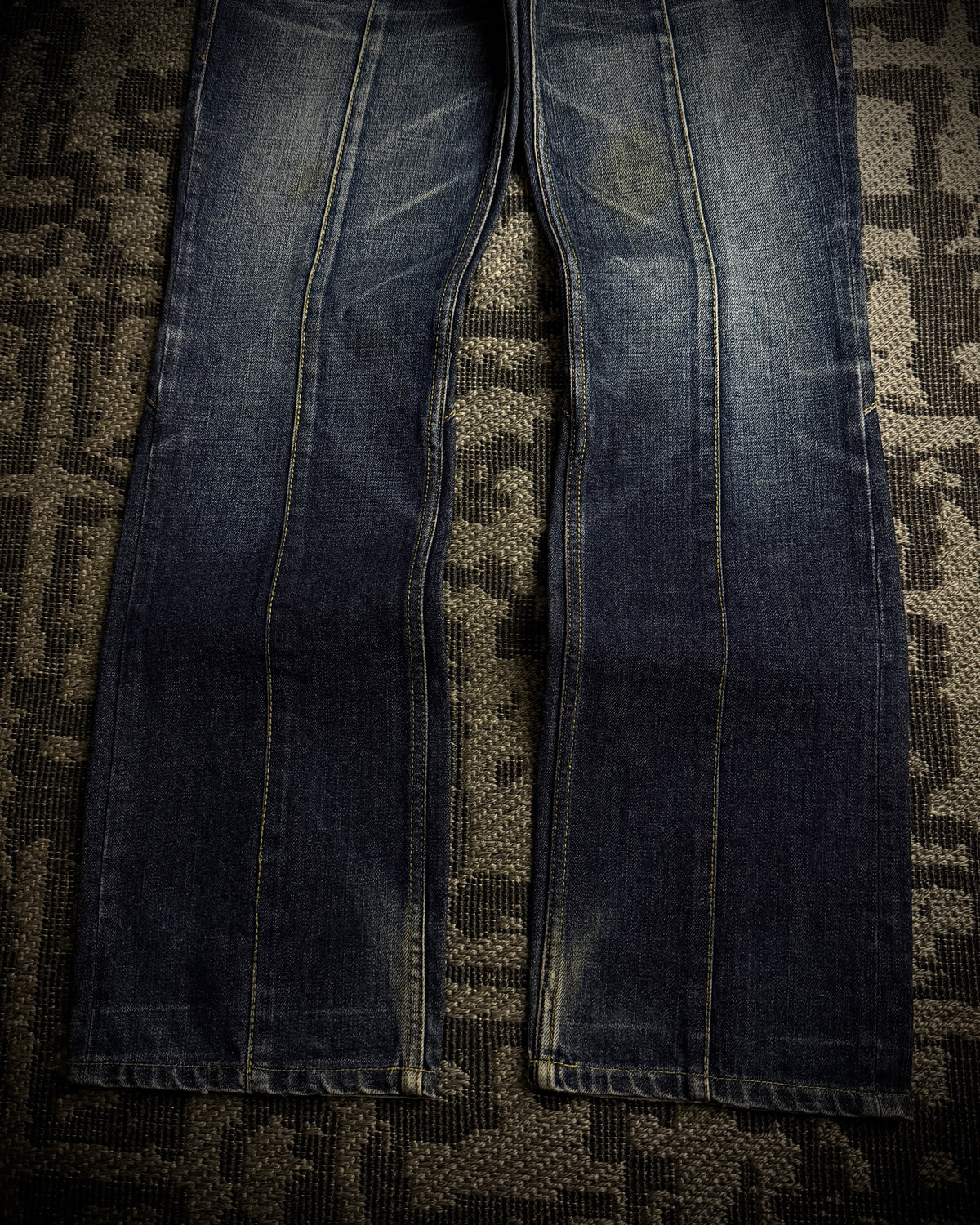 Nicole Club for Men Python Detail Boot Cut Jeans