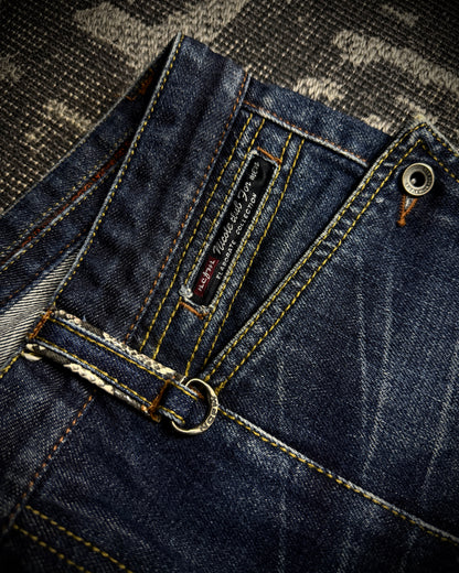 Nicole Club for Men Python Detail Boot Cut Jeans