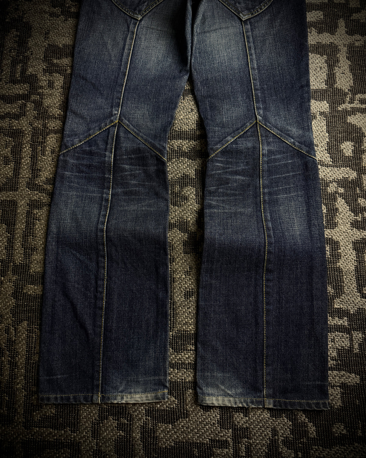 Nicole Club for Men Python Detail Boot Cut Jeans