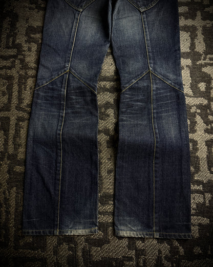 Nicole Club for Men Python Detail Boot Cut Jeans