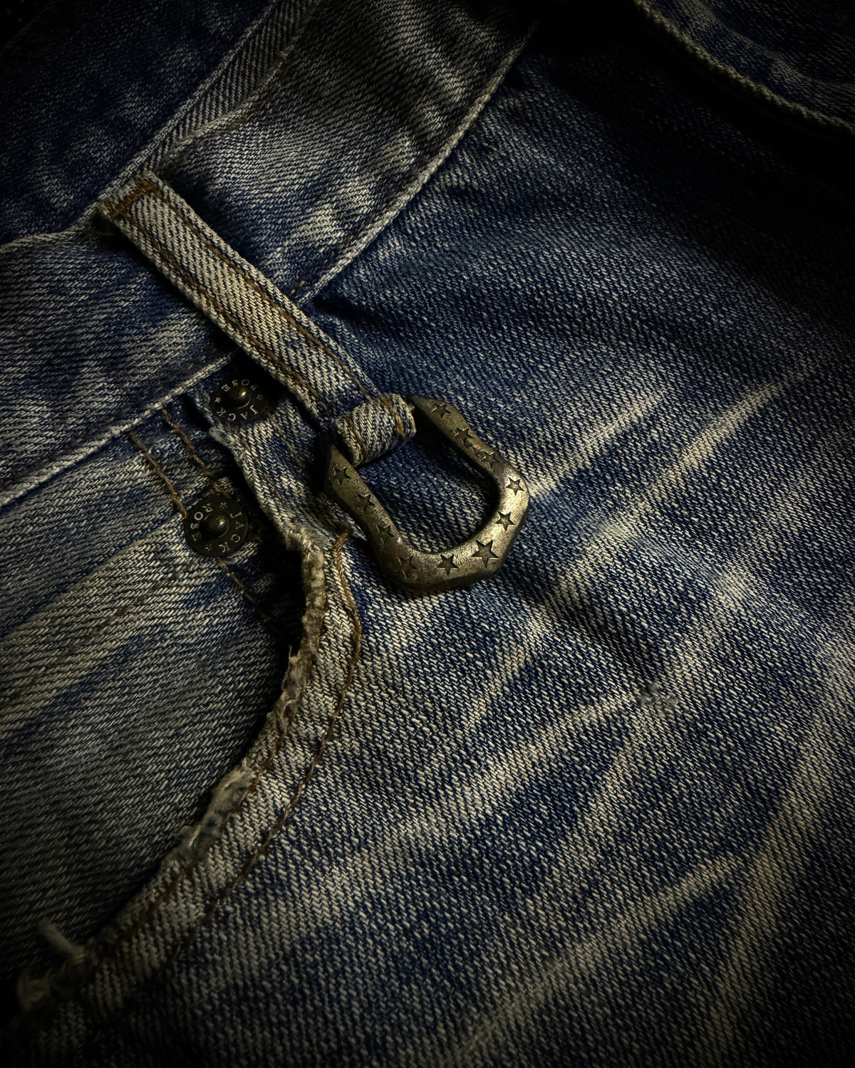 Jackrose Faded Destroyed Boot Cut Jeans