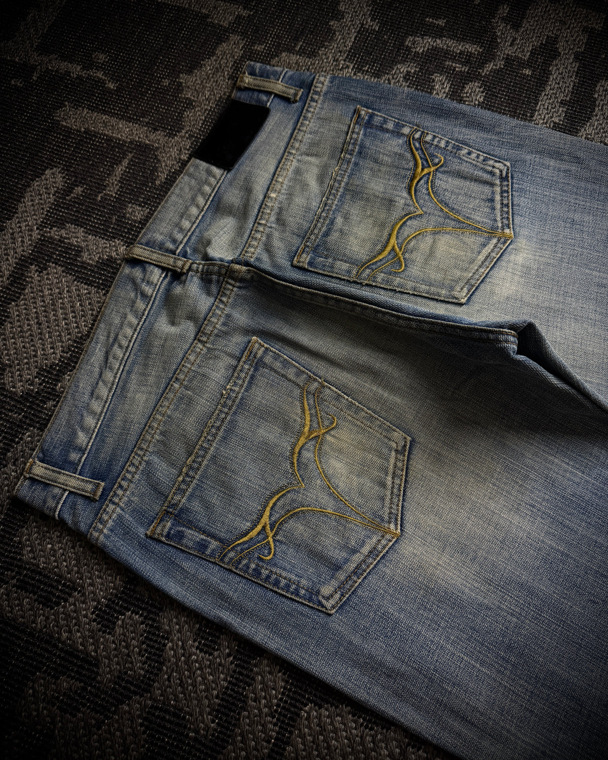 Jackrose Faded Destroyed Boot Cut Jeans